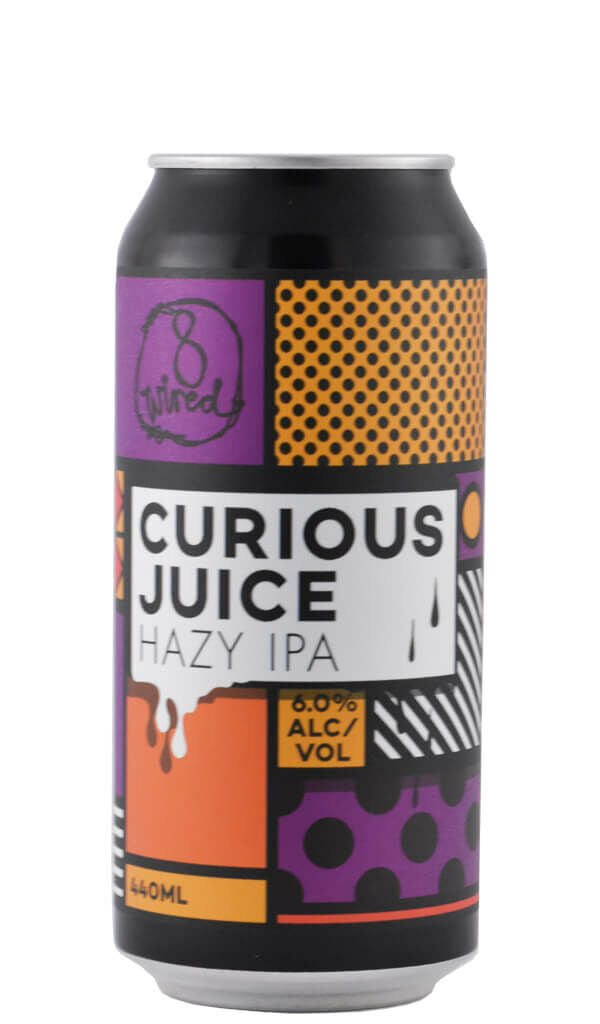 Find out more or buy 8 Wired Curious Juice Hazy IPA 440ml online at Wine Sellers Direct.