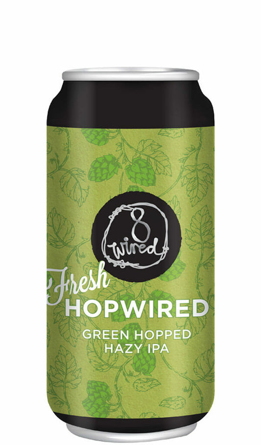 Find out more or buy 8 Wired Fresh Hopwired Green Hopped Hazy IPA 440ml online at Wine Sellers Direct - Australia’s independent liquor specialists.