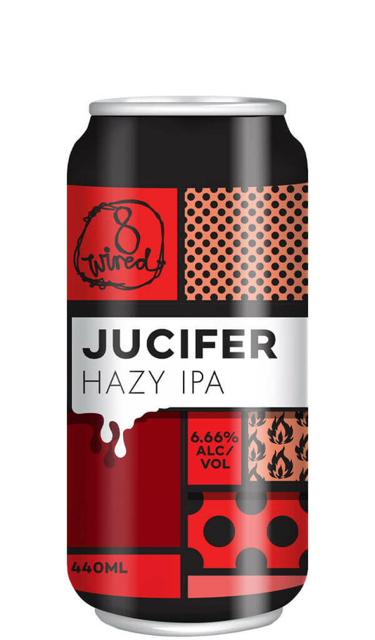 Find out more or buy 8 Wired Jucifer Hazy IPA 440ml online at Wine Sellers Direct - Australia’s independent liquor specialists.