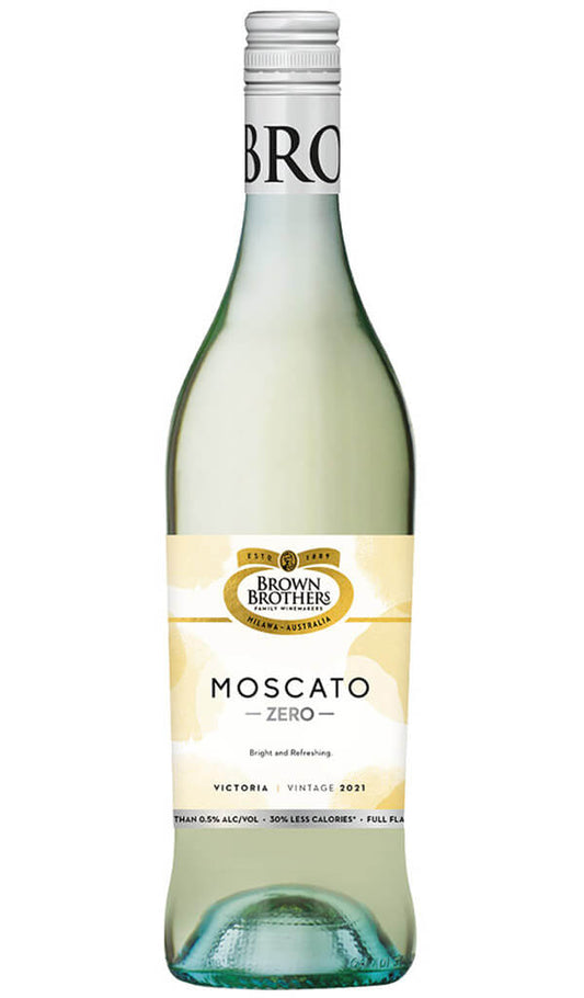 Find out more or purchase the alcohol free Brown Brothers Moscato Zero 2021 vintage online at Wine Sellers Direct - Australia's independent liquor specialists.