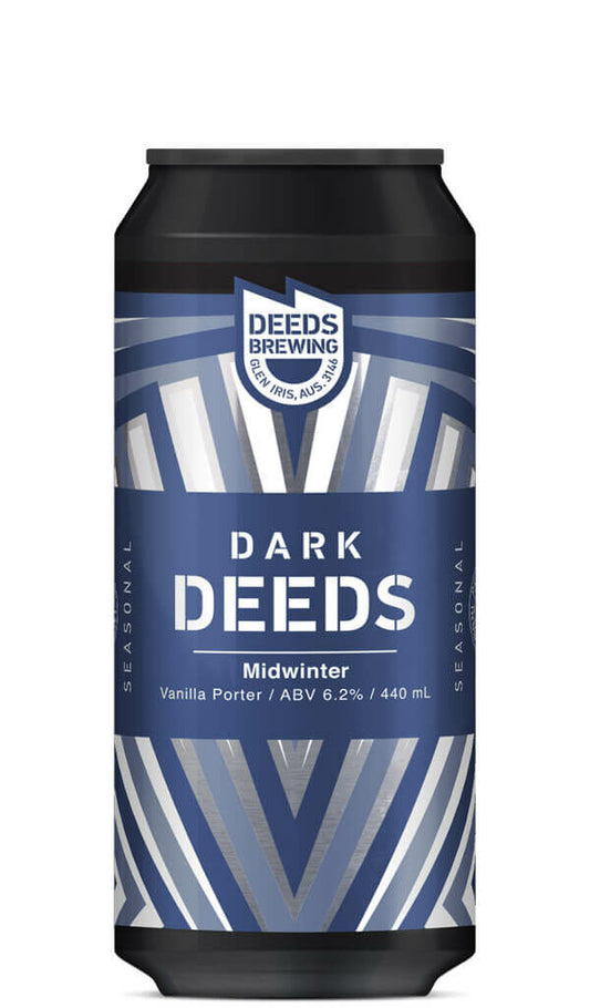 Find out more or buy Deeds Dark Deeds Midwinter Vanilla Porter 440ml online at Wine Sellers Direct - Australia’s independent liquor specialists.