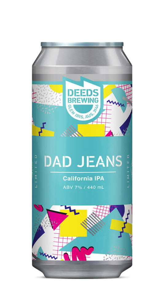 Find out more or buy Deeds Brewing Dad Jeans California IPA 440ml online at Wine Sellers Direct - Australia’s independent liquor specialists.