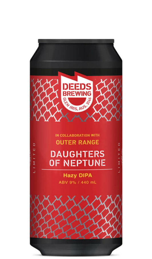 Find out more or buy Deeds Brewing Daughters Of Neptune Hazy DIPA 440ml online at Wine Sellers Direct - Australia’s independent liquor specialists.