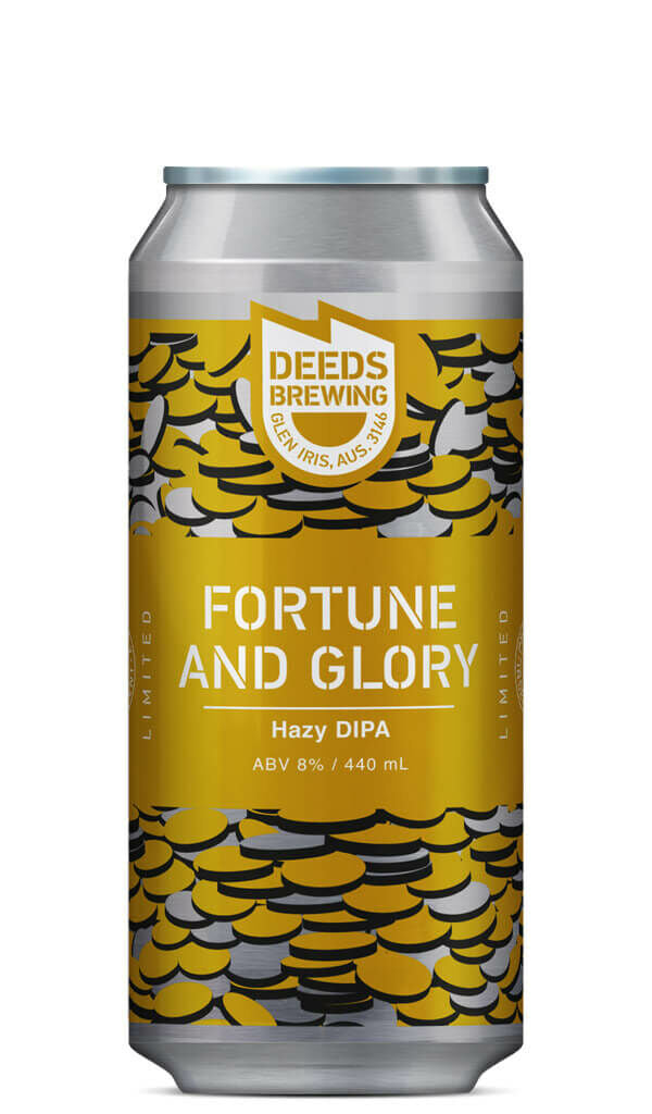 Find out more or buy Deeds Brewing Fortune And Glory Hazy DIPA 440ml online at Wine Sellers Direct - Australia’s independent liquor specialists.
