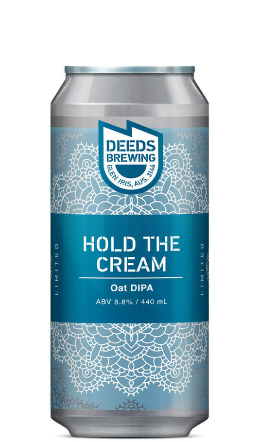 Find out more or buy Deeds Brewing Hold The Cream Oat DIPA 440ml online at Wine Sellers Direct - Australia’s independent liquor specialists.