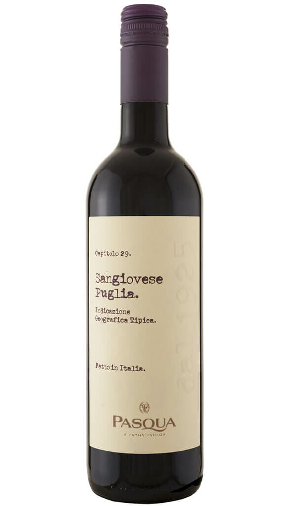 Find out more or buy Pasqua Sangiovese Puglia 2021 (Italy) online at Wine Sellers Direct - Australia’s independent liquor specialists.