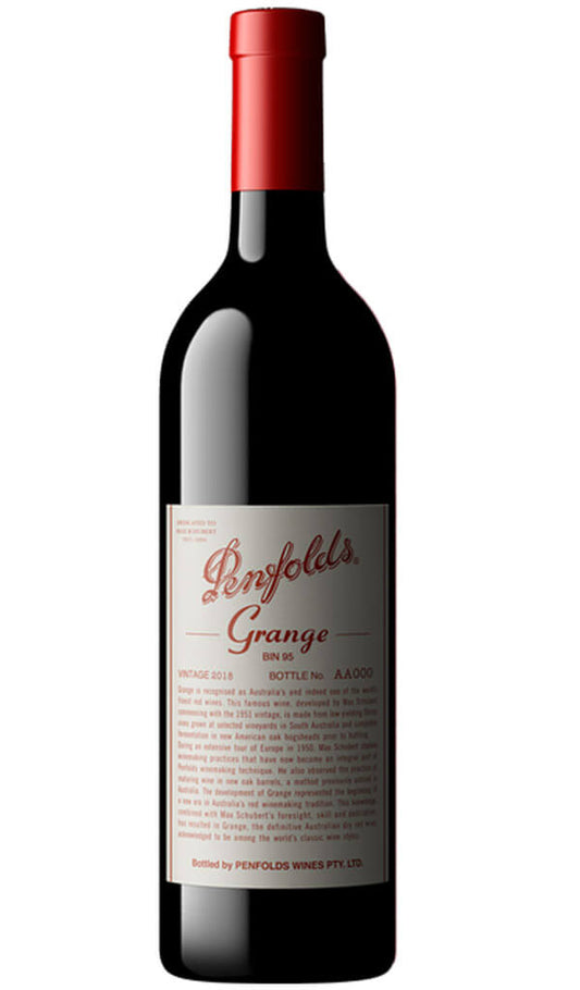 Buy Penfolds Grange 2018 vintage available online at Wine Sellers Direct - Australia's independent liquor specialists.