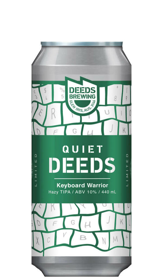 Find out more or buy Deeds Brewing Keyboard Warrior Hazy TIPA 440ml online at Wine Sellers Direct - Australia’s independent liquor specialists.