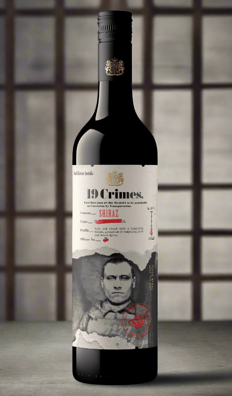 Buy 19 Crimes Shiraz NV 750mL available at Wine Sellers Directs best prices.