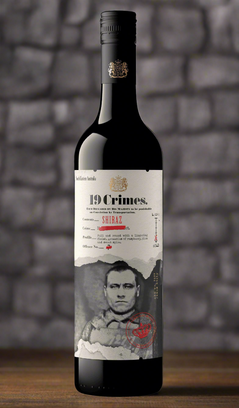 Buy 19 Crimes Shiraz NV 750mL available at Wine Sellers Directs best prices.