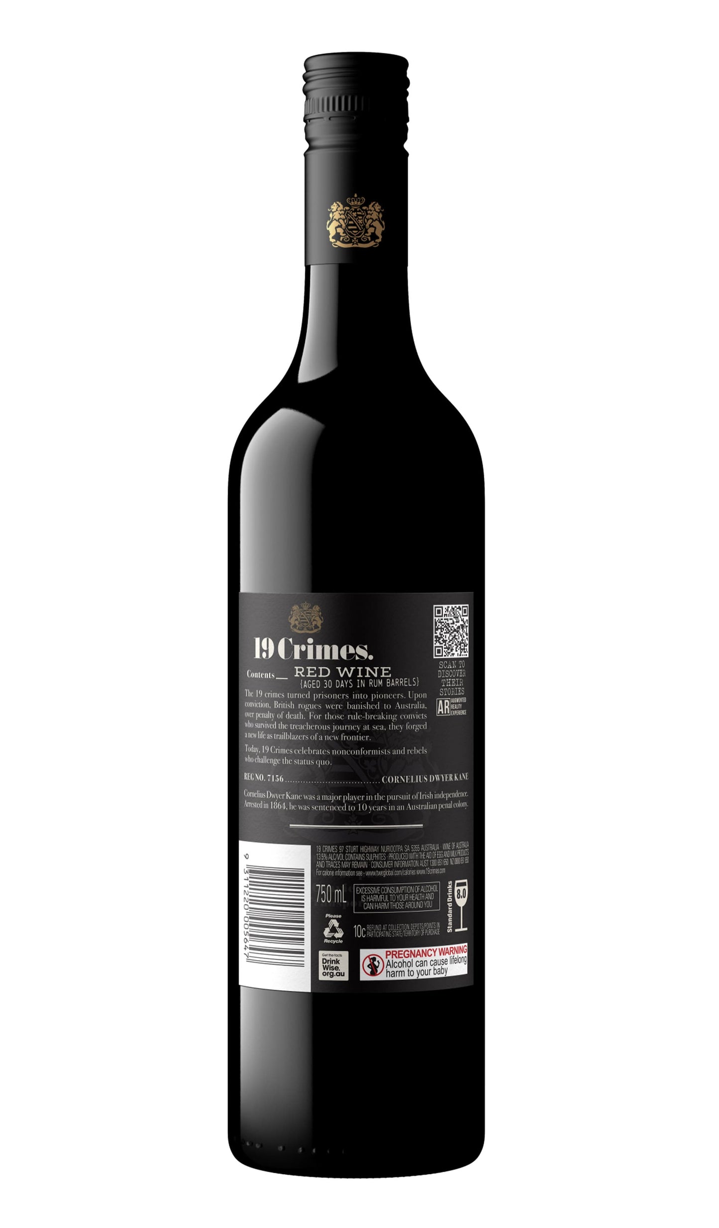 Find our more or buy 19 Crimes Uprising Red NV 750mL available at Wine Sellers Direct's best prices.