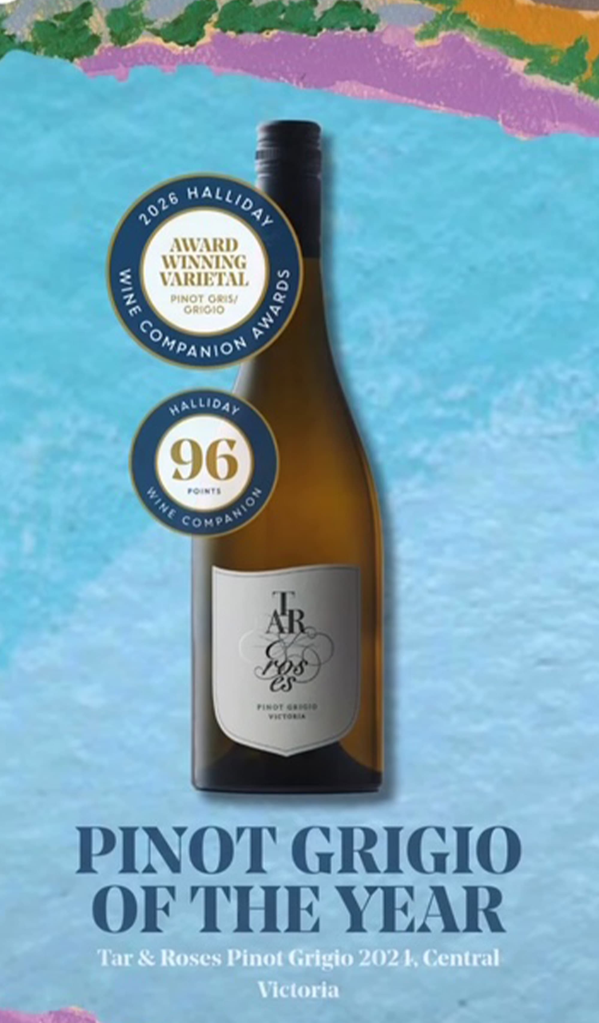 Tar & Roses Pinot Grigio 2024 (Victoria) – Wine Sellers Direct