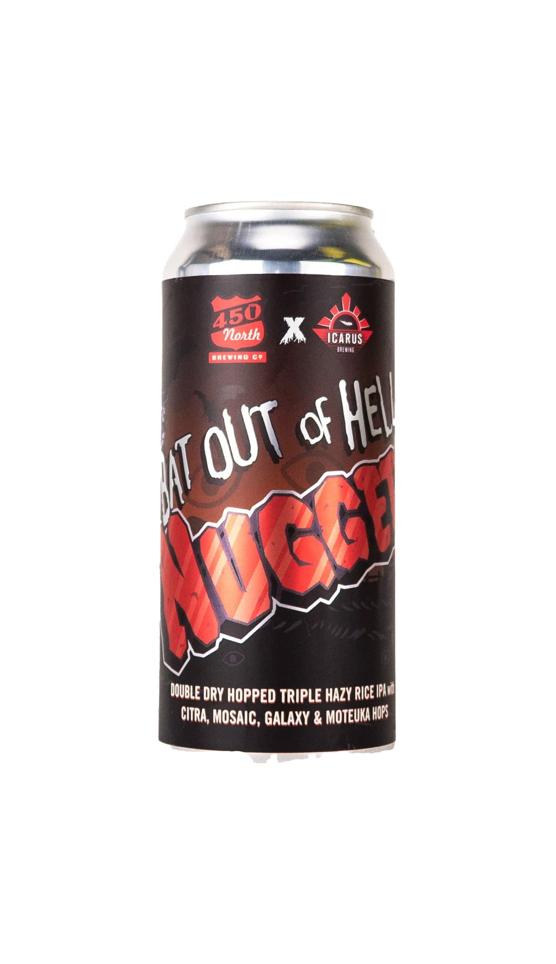 Find out more or buy 450 North x Icarus Bat Out Of Hell Nuggets Hazy TIPA 473ml online at Wine Sellers Direct - Australia’s independent liquor specialists.