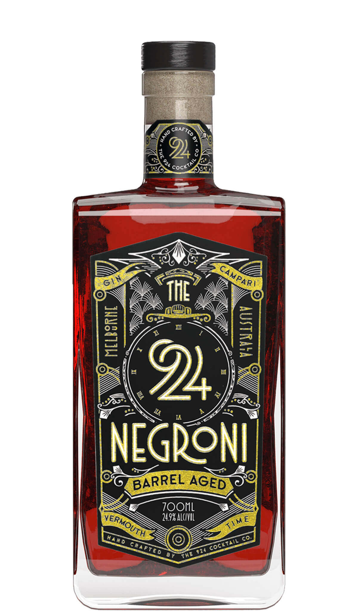 Find out more or buy 924 Cocktail Co Negroni Barrel Aged 700ml online at Wine Sellers Direct - Australia’s independent liquor specialists.