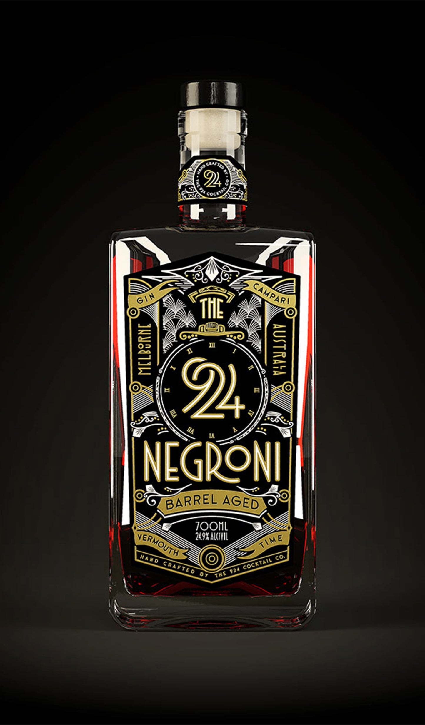 Find out more or buy 924 Cocktail Co Negroni Barrel Aged 700ml online at Wine Sellers Direct - Australia’s independent liquor specialists.