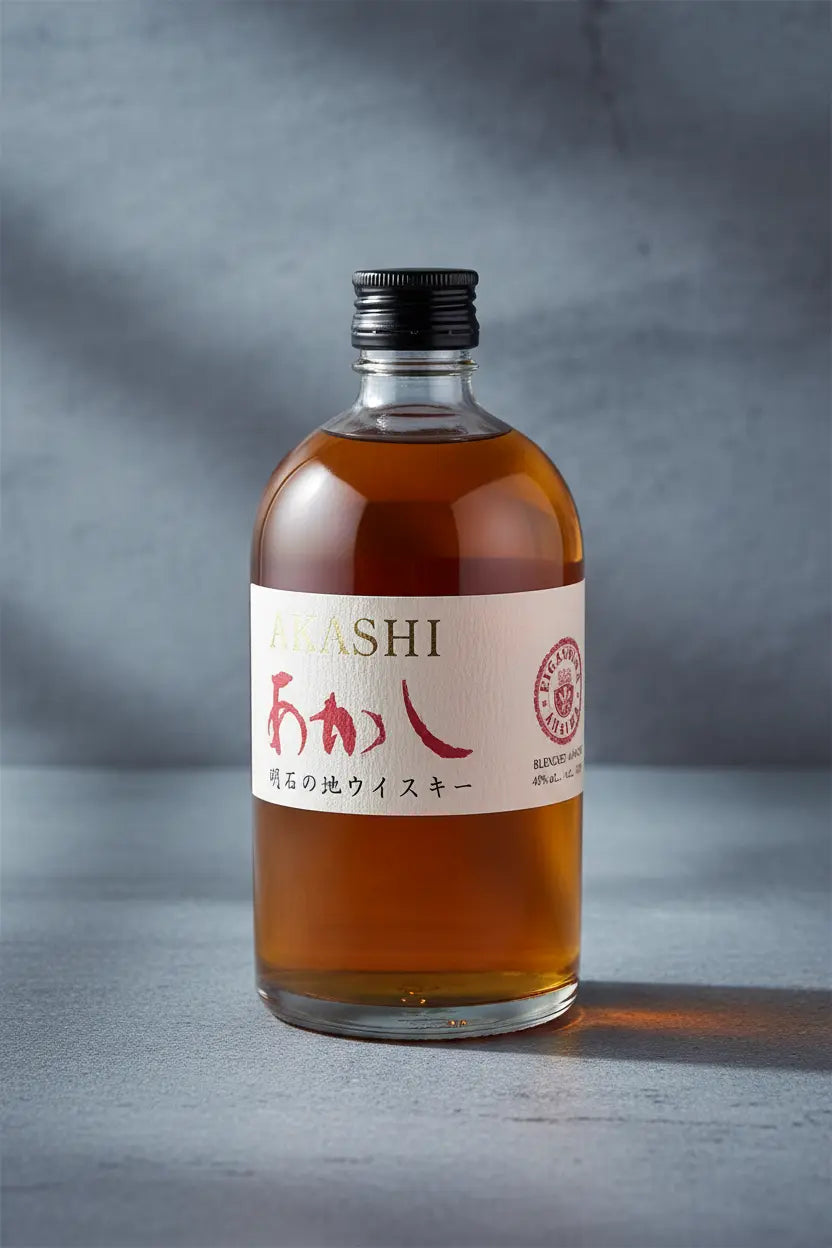 Find out more or buy Akashi White Oak Red Blended Japanese Whisky 500ml online at Wine Sellers Direct.