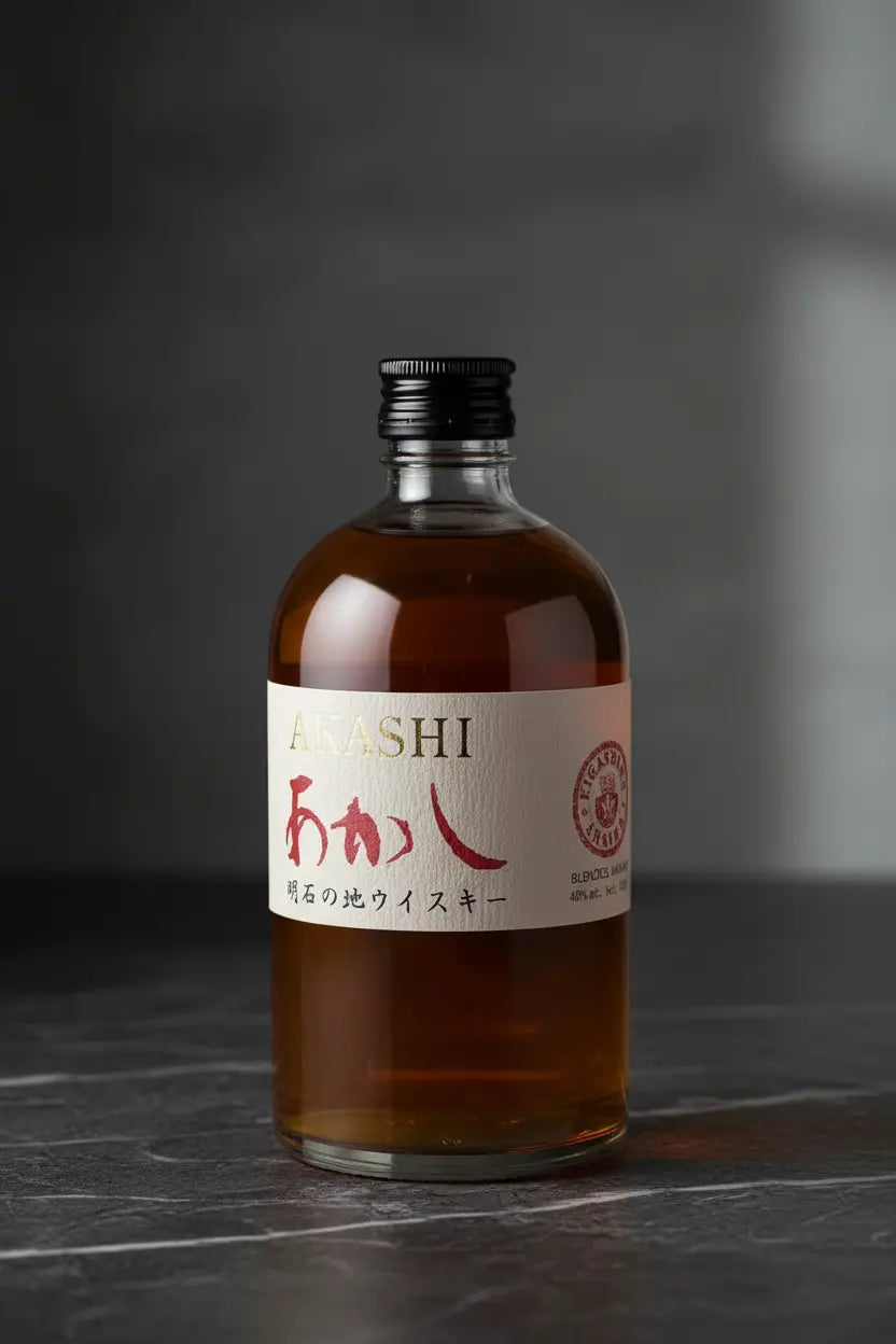 Find out more or buy Akashi White Oak Red Blended Japanese Whisky 500ml online at Wine Sellers Direct.