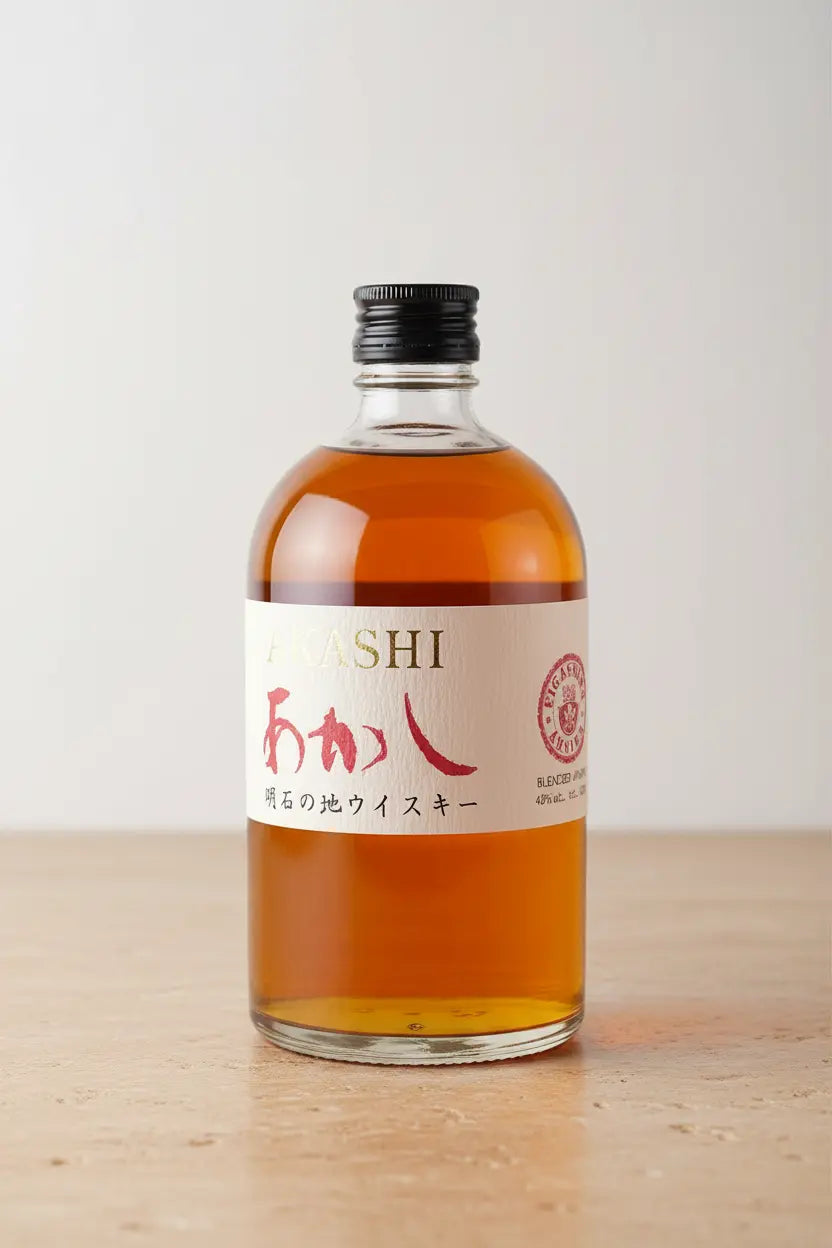 Find out more or buy Akashi White Oak Red Blended Japanese Whisky 500ml online at Wine Sellers Direct.