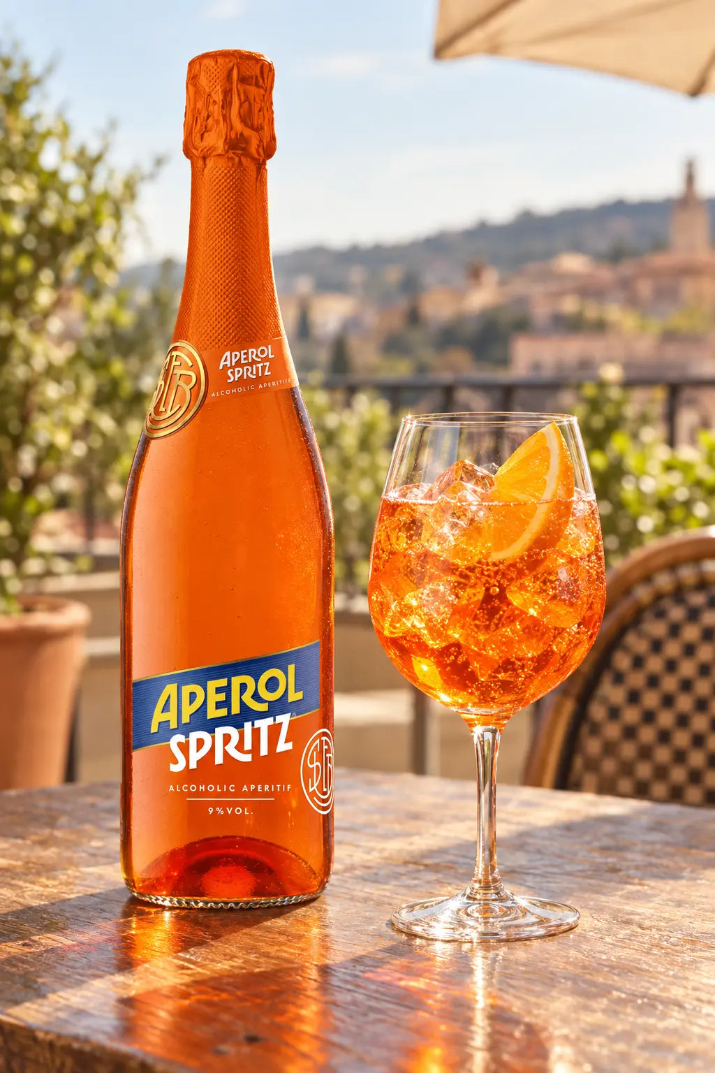 Aperol Spritz Ready to Serve 750mL bottle.