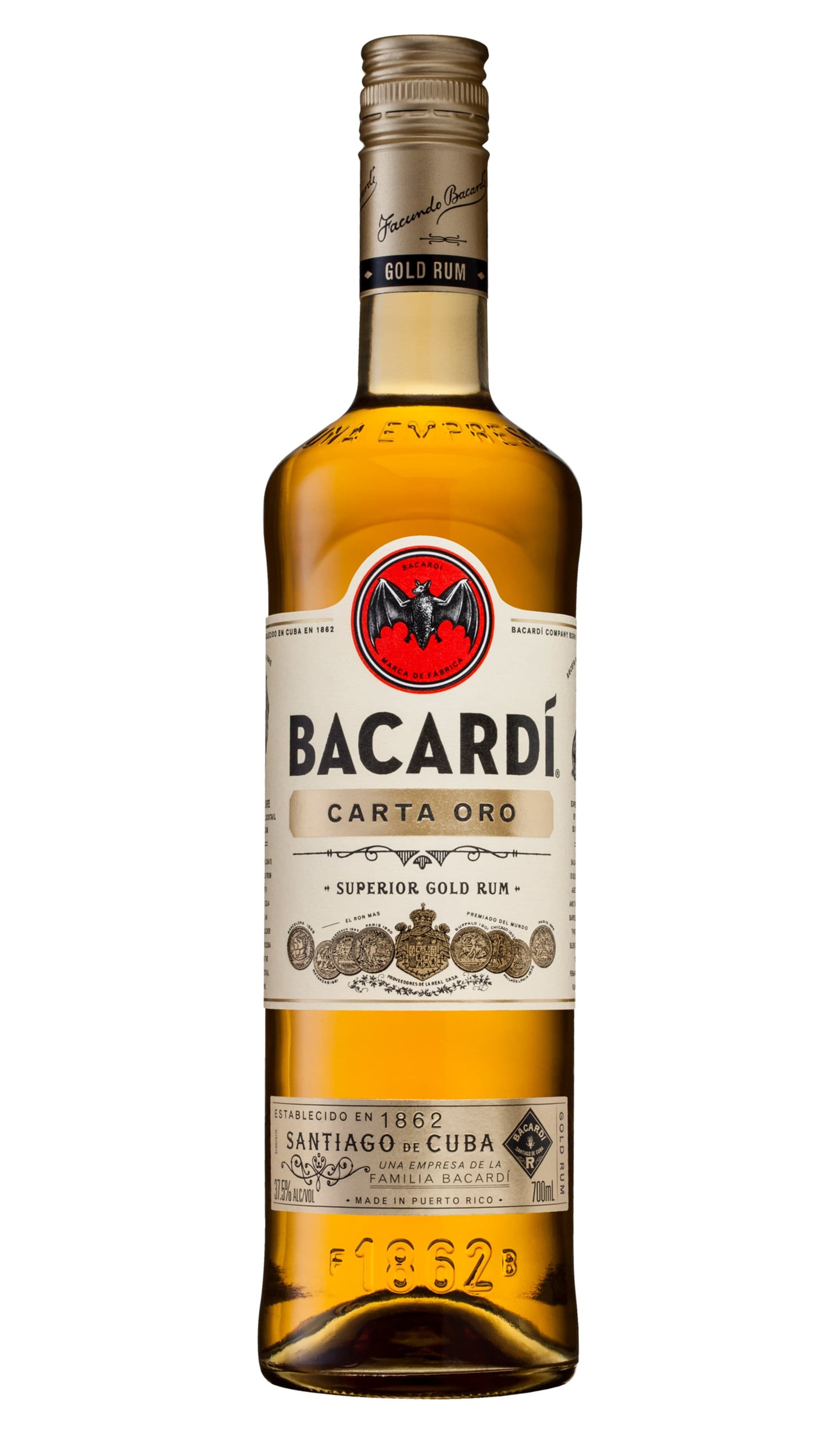 Buy Bacardi Carta Oro Gold Rum 700mL available at Wine Sellers Direct's best prices.