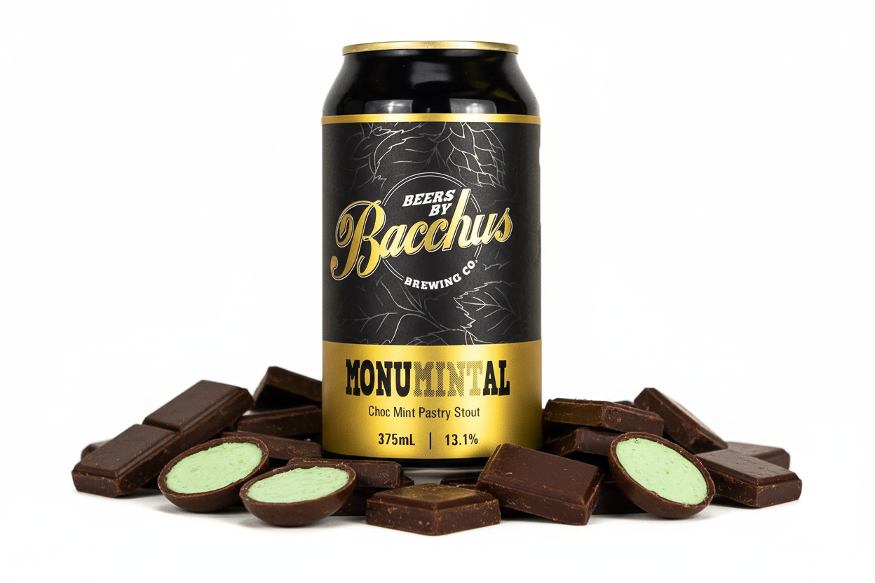 Find out more or buy Bacchus Monumintal Choc Mint Pastry Stout 375mL online at Wine Sellers Direct - Australia’s independent liquor specialists.