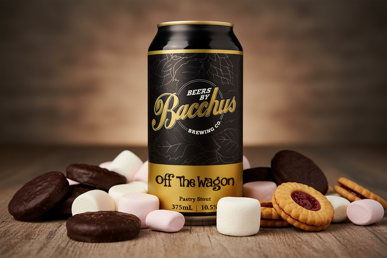 Find out more or buy Bacchus Off The Wagon Pastry Stout 375ml online at Wine Sellers Direct - Australia’s independent liquor specialists.