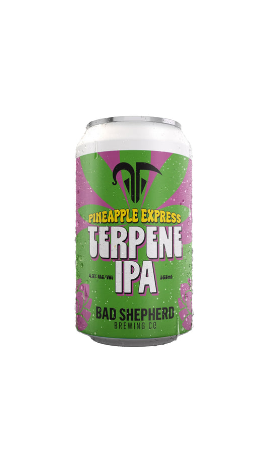 Find out more of buy Bad Shepherd Pineapple Express Terpene IPA 355mL at Wine Seller's Direct's best prices.