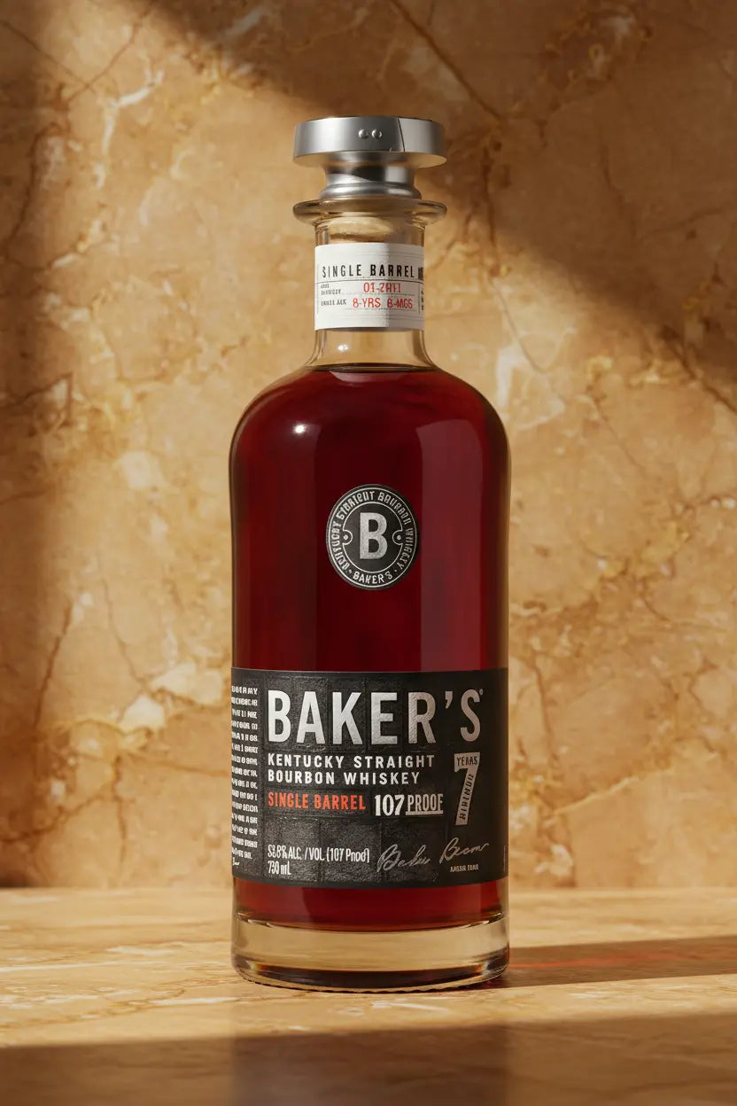 Find out more or buy Baker's Kentucky Straight Bourbon Single Barrel 107 Proof 700ml online at Wine Sellers Direct's best prices.
