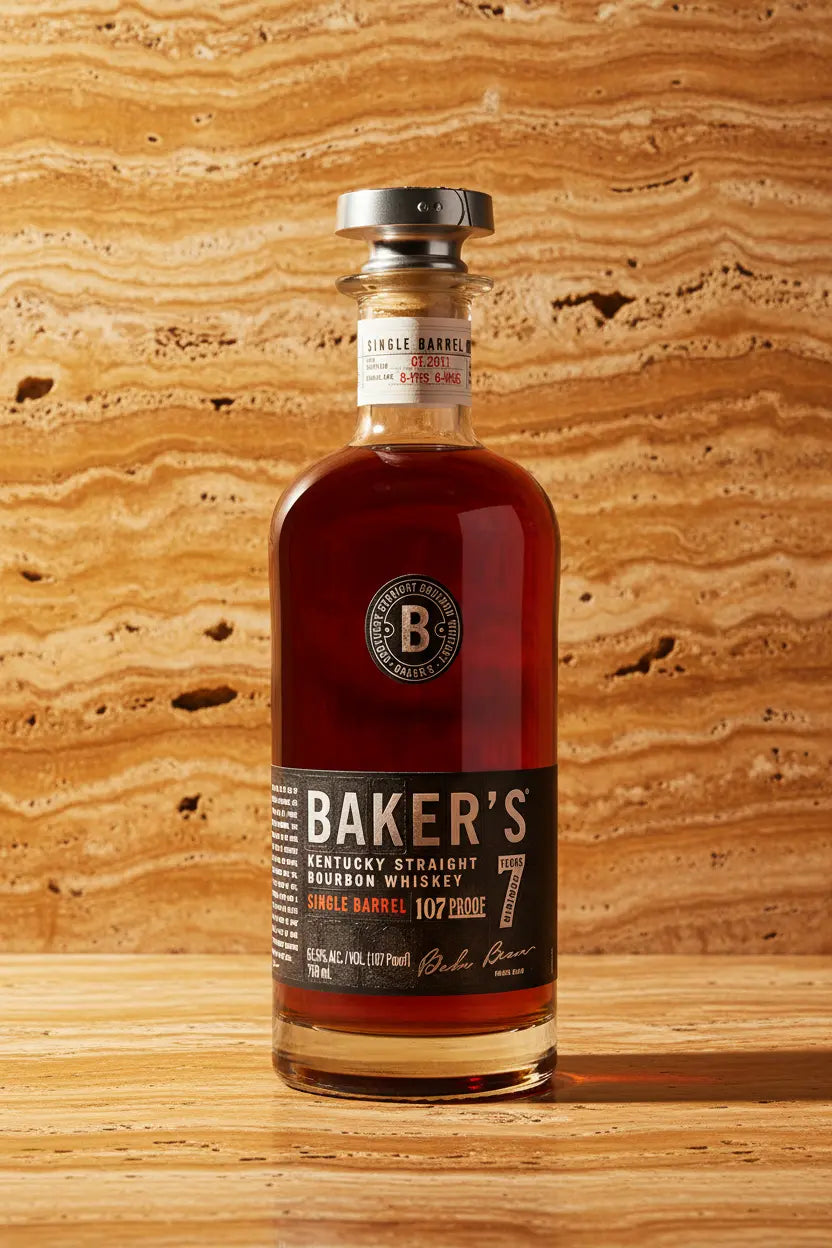 Find out more or buy Baker's Kentucky Straight Bourbon Single Barrel 107 Proof 700ml online at Wine Sellers Direct's best prices.
