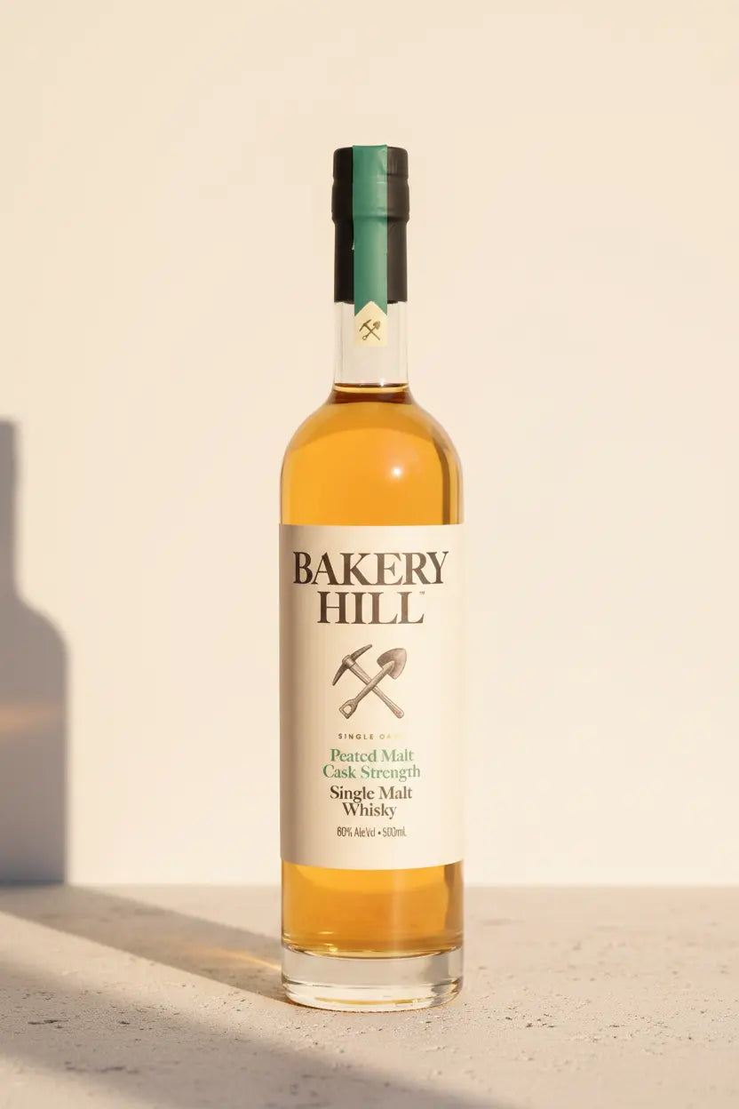 Buy Bakery Hill Peated Cask Strength Single Malt Whisky 500mL online at Wine Sellers Direct's best prices.