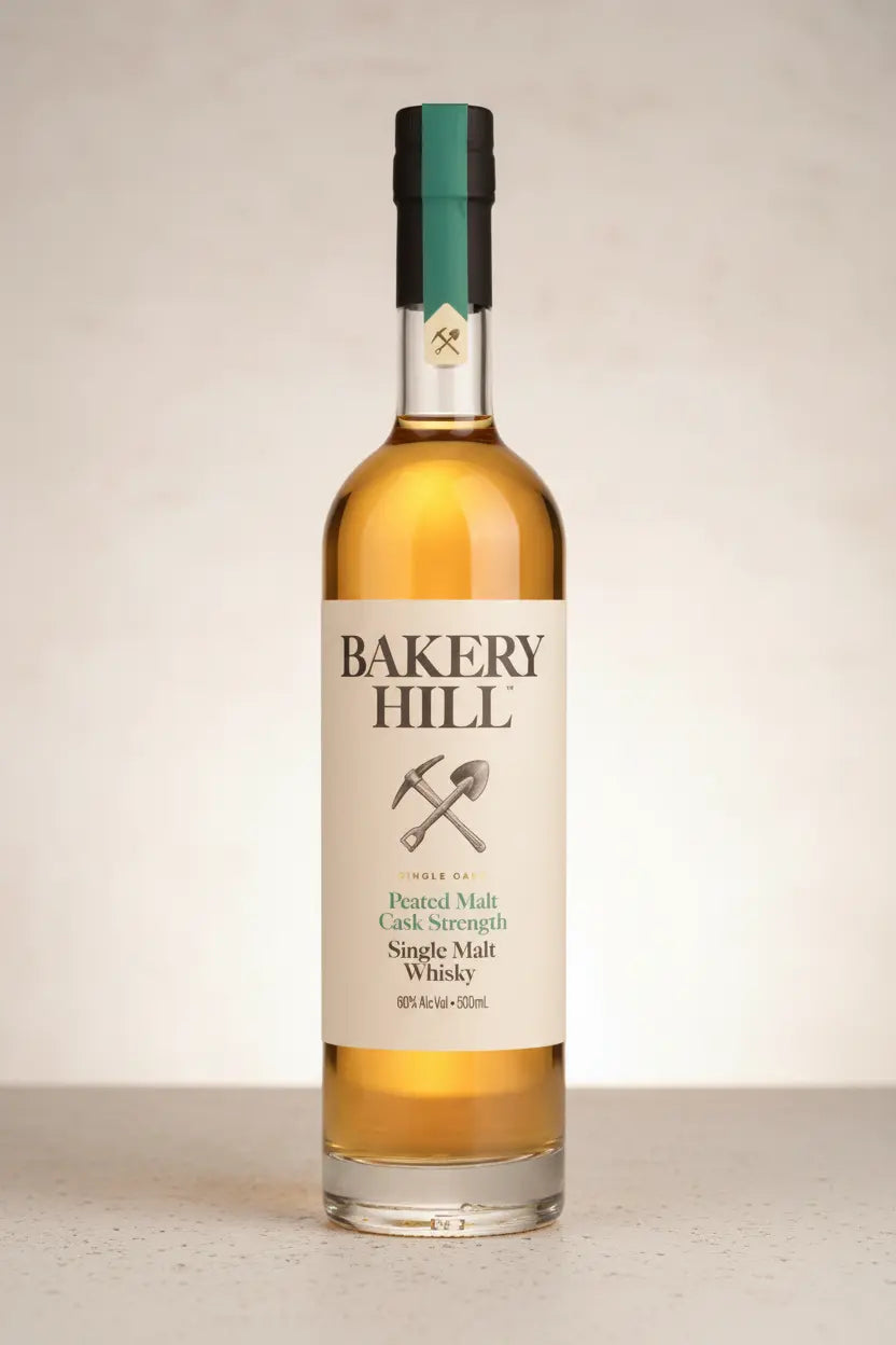 Buy Bakery Hill Peated Cask Strength Single Malt Whisky 500mL online at Wine Sellers Direct's best prices.