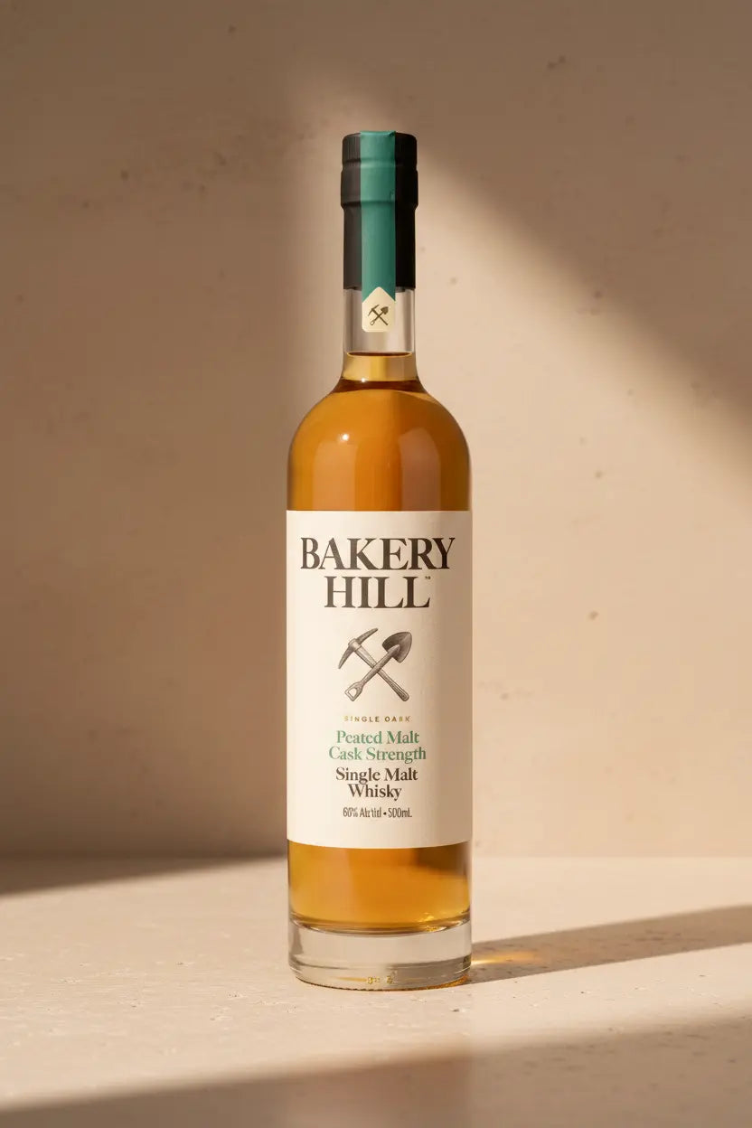 Buy Bakery Hill Peated Cask Strength Single Malt Whisky 500mL online at Wine Sellers Direct's best prices.