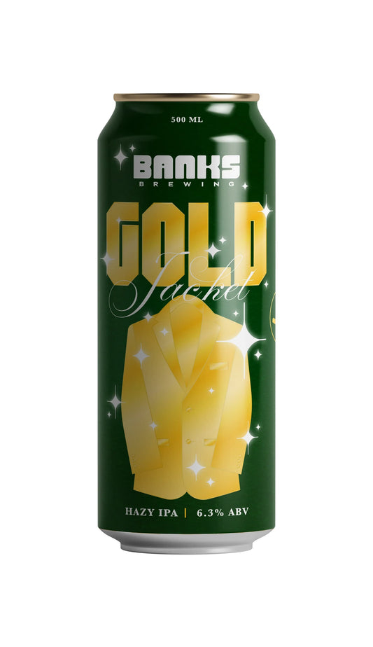 Find out more or buy Banks Gold Jacket Hazy IPA 500ml online at Wine Sellers Direct - Australia’s independent liquor specialists.