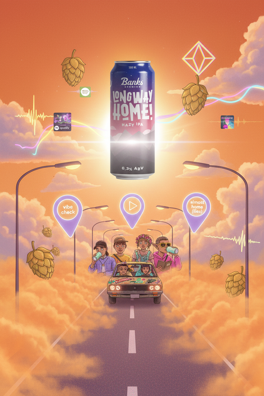 Find out more or buy Banks Long Way Home Hazy IPA 500mL online at Wine Sellers Direct - Australia’s independent liquor specialists.
