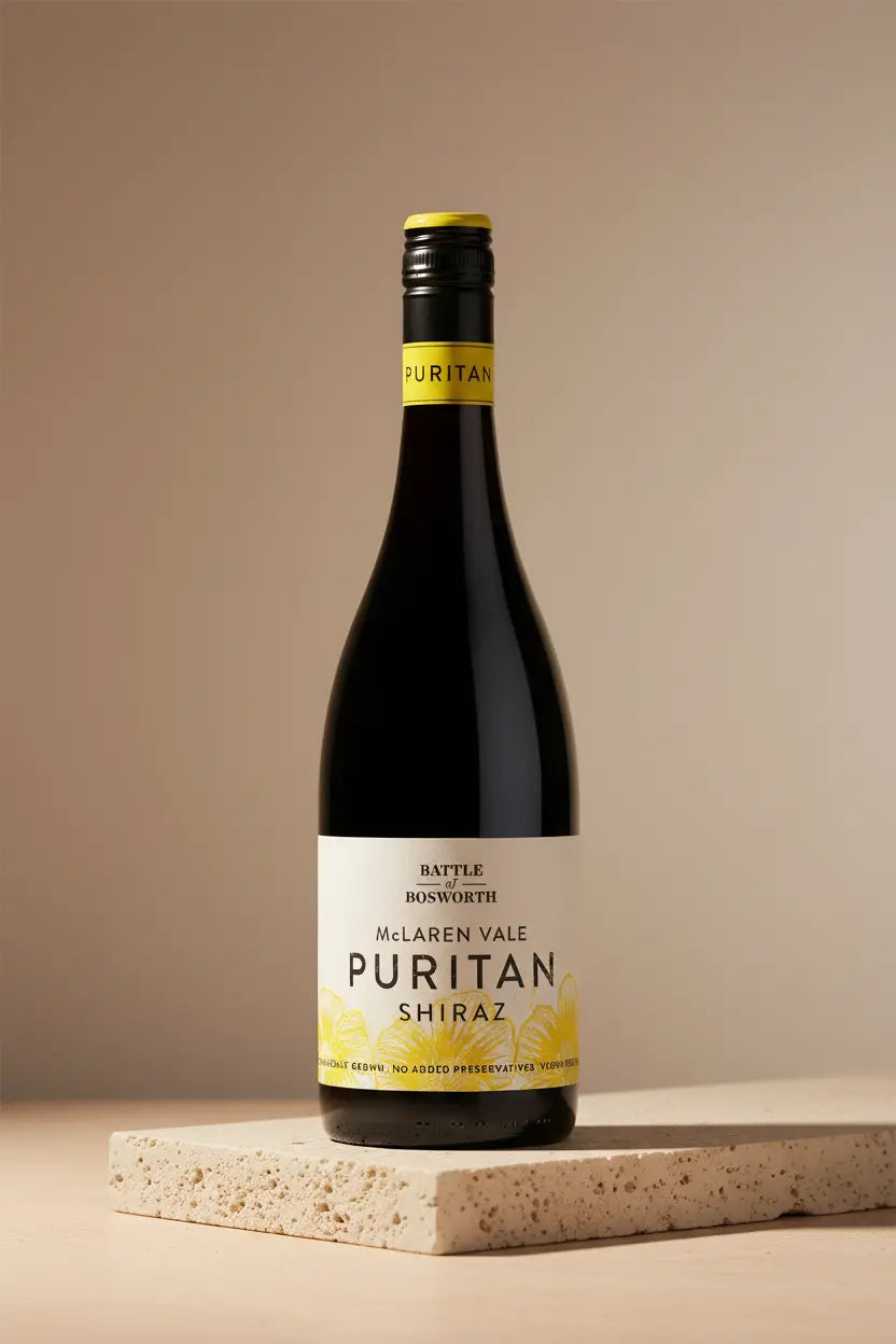Buy Battle of Bosworth 'Puritan' Shiraz 2024 Organic Preservative Free wine available at Wine Sellers Direct's best prices.