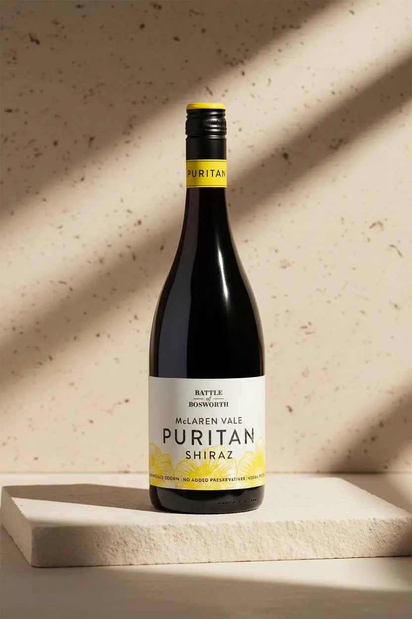 Buy Battle of Bosworth 'Puritan' Shiraz 2024 Organic Preservative Free wine available at Wine Sellers Direct's best prices.