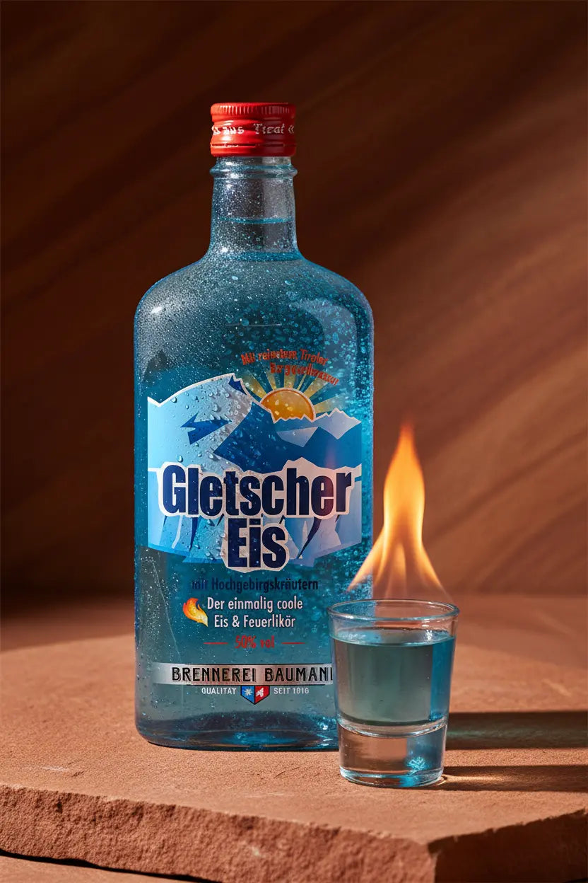 Find out more or buy Baumann Gletscher Eis Glacier Ice Liqueur 500ml online at Wine Sellers Direct's best prices.