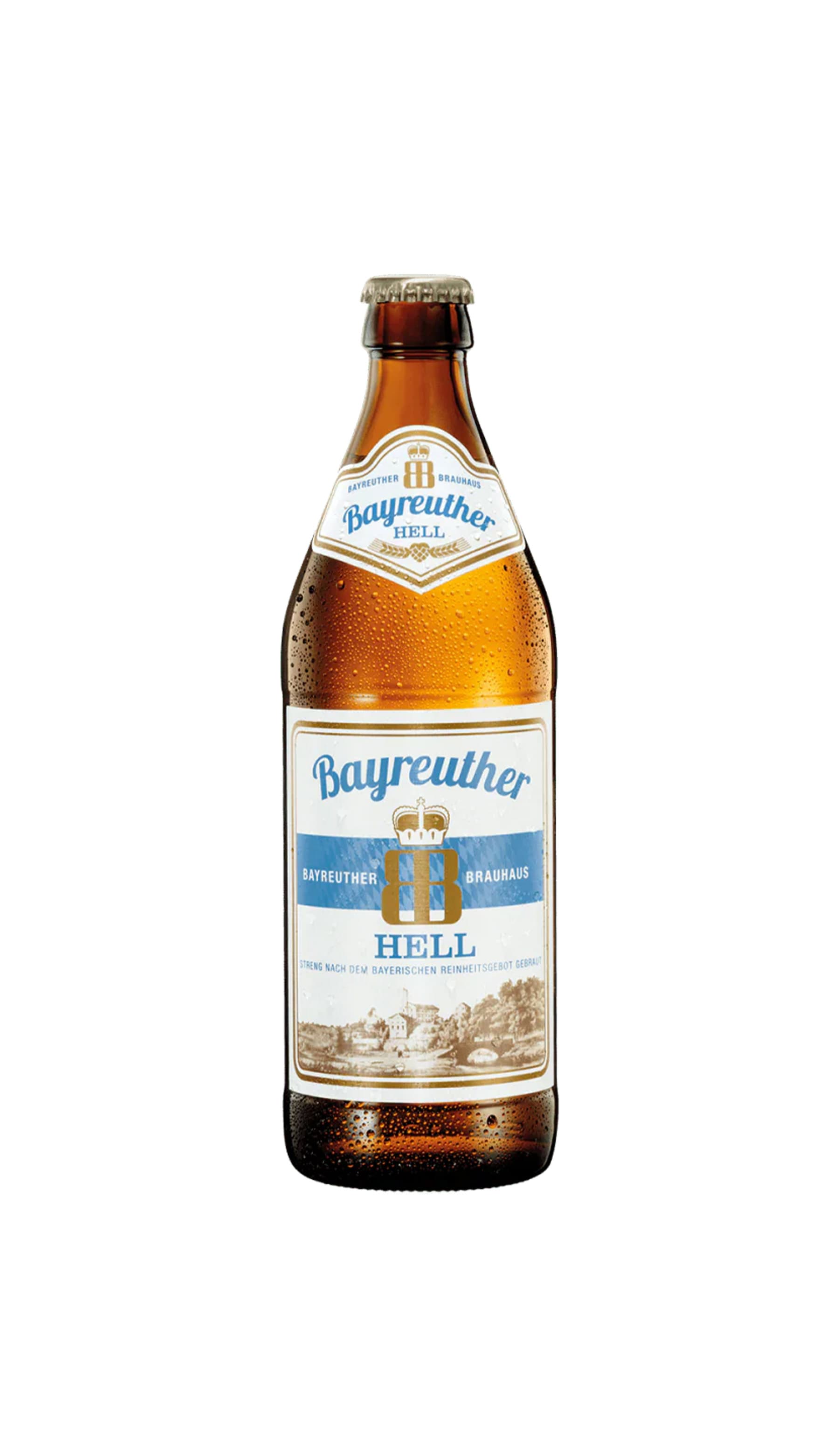 Find out more or buy Bayreuther Hell 500mL online at Wine Sellers Direct.