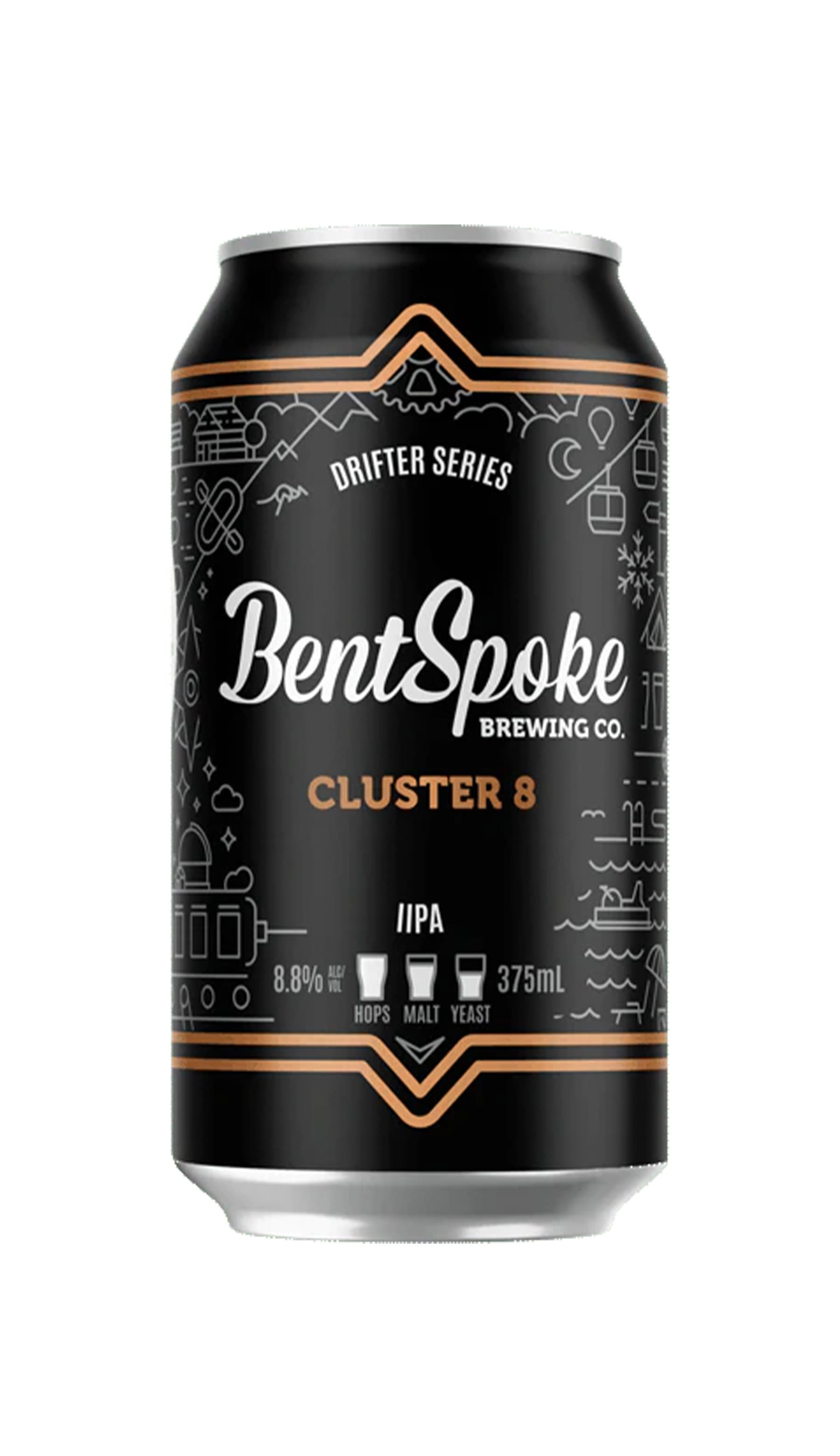 Find out more or buy BentSpoke Cluster 8 IIPA 375mL online at Wine Sellers Direct - Australia’s independent liquor specialists.