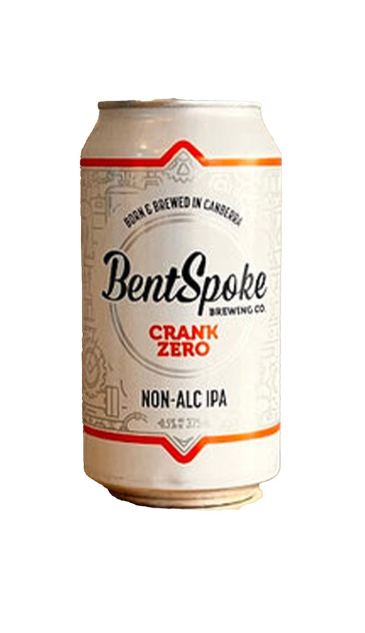 Find out more or buy BentSpoke Crank Zero Non Alc IPA 375mL online at Wine Sellers Direct.