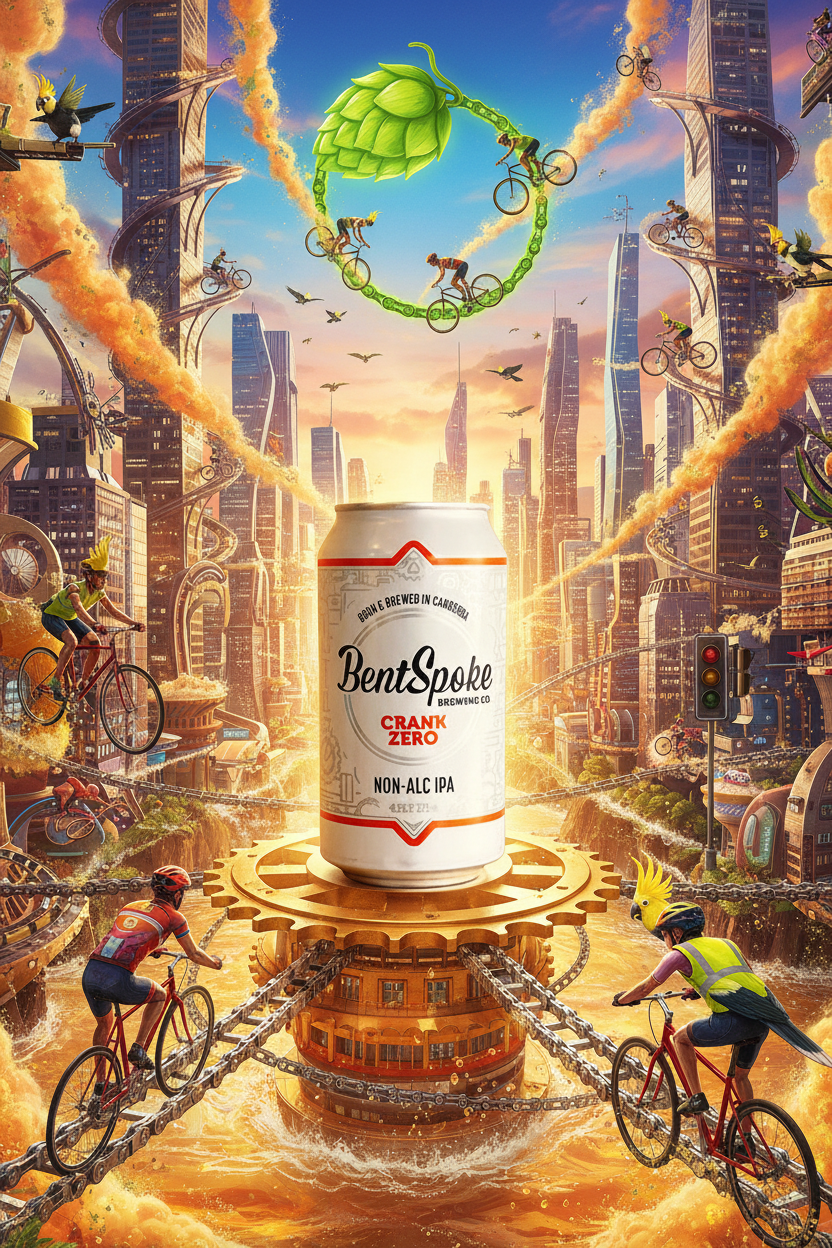 Find out more or buy BentSpoke Crank Zero Non Alc IPA 375mL online at Wine Sellers Direct.