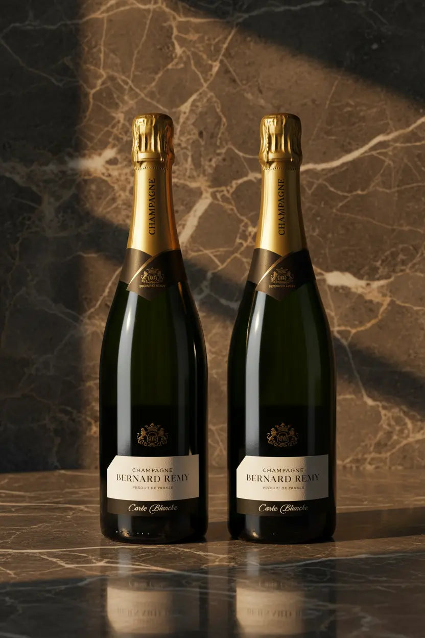 Bernard Remy Carte Blanche Brut NV 750mL bottle of Champagne from France.