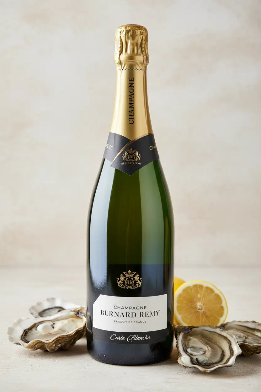 Bernard Remy Carte Blanche Brut NV 750mL bottle of Champagne from France.