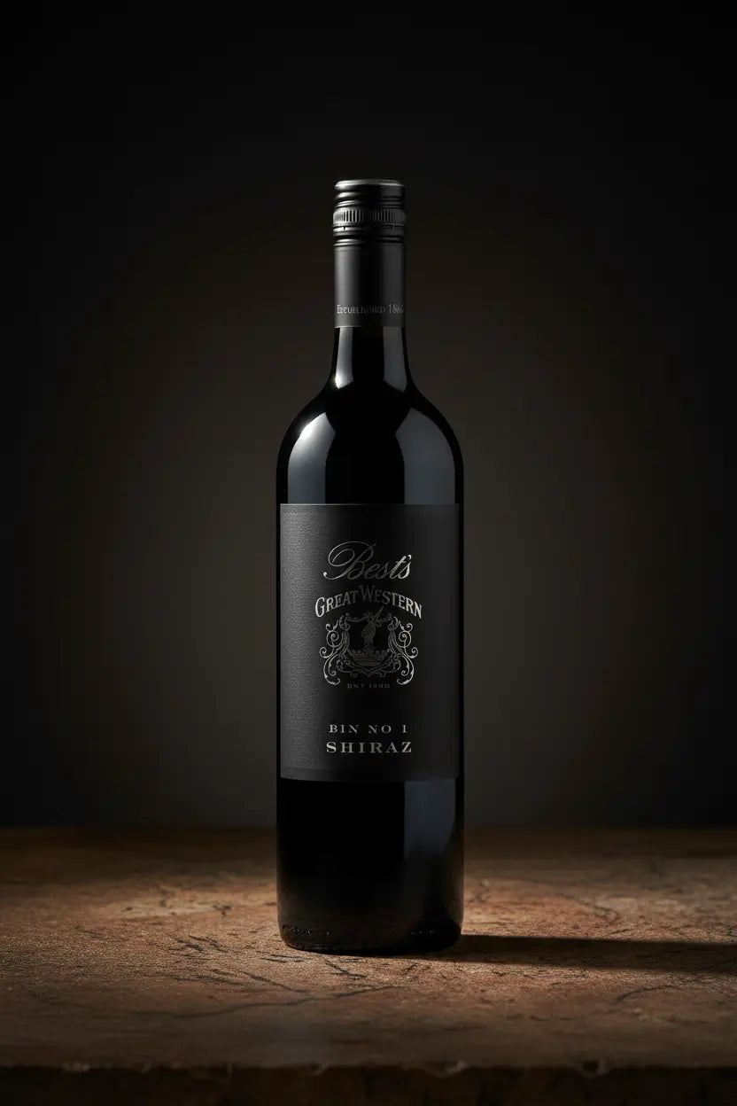 Best's Bin 1 Shiraz 2022 750ml bottle red wine from Great Western, Victoria.