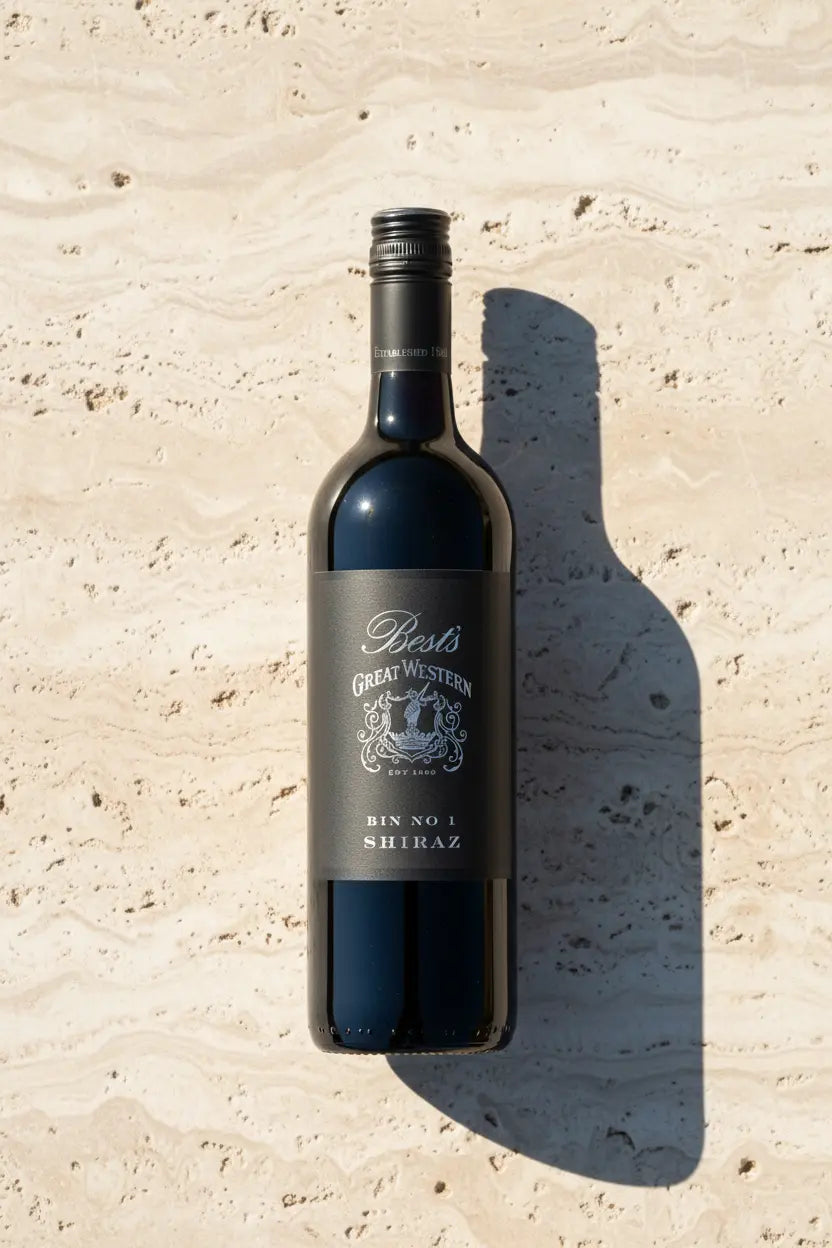 Best's Bin 1 Shiraz 2022 750ml bottle red wine from Great Western, Victoria.