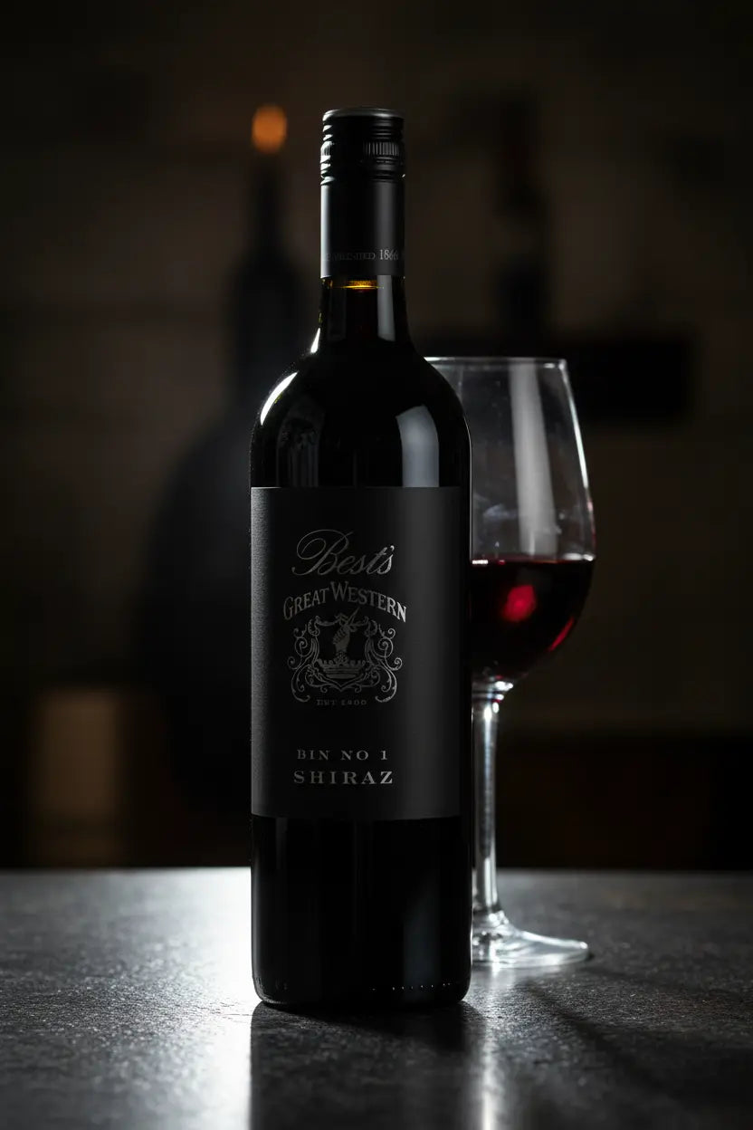 Best's Bin 1 Shiraz 2022 750ml bottle red wine from Great Western, Victoria.