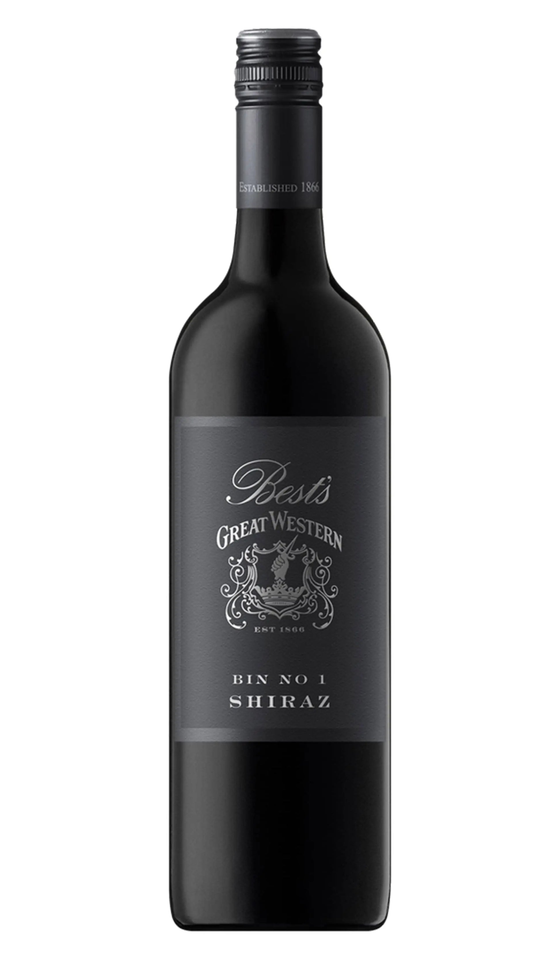 Best's Bin 1 Shiraz 2022 750ml bottle red wine from Great Western, Victoria.