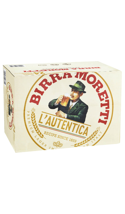 Find out more, explore the range and purchase Birra Moretti L'Autentica Lager 24x330mL Stubbies Slab online at Wine Sellers Direct - Australia's independent liquor specialists.