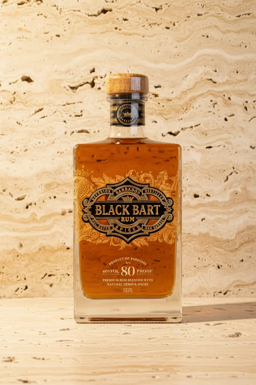 Buy Black Bart Small Batch Oak Barrel Spiced Rum 700ml online at Wine Sellers Direct's best prices.