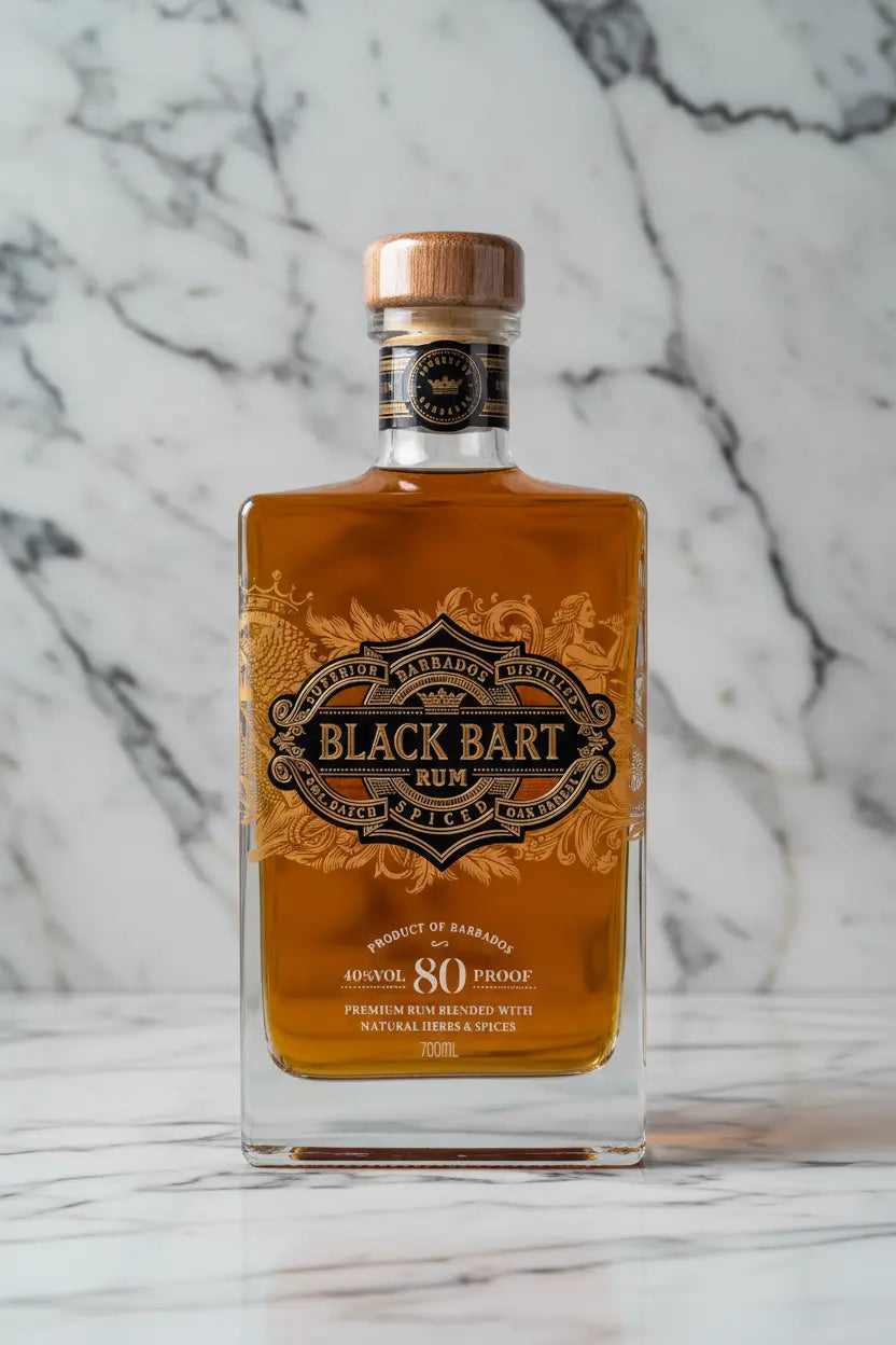 Buy Black Bart Small Batch Oak Barrel Spiced Rum 700ml online at Wine Sellers Direct's best prices.